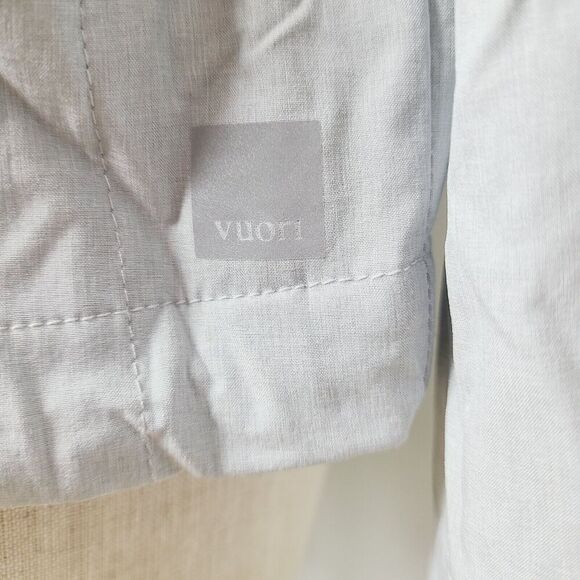 Vuori Outdoor Trainer Shell Jacket S Gray Stretch‎ Lightweight Full-Zip Hooded - Picture 4 of 12